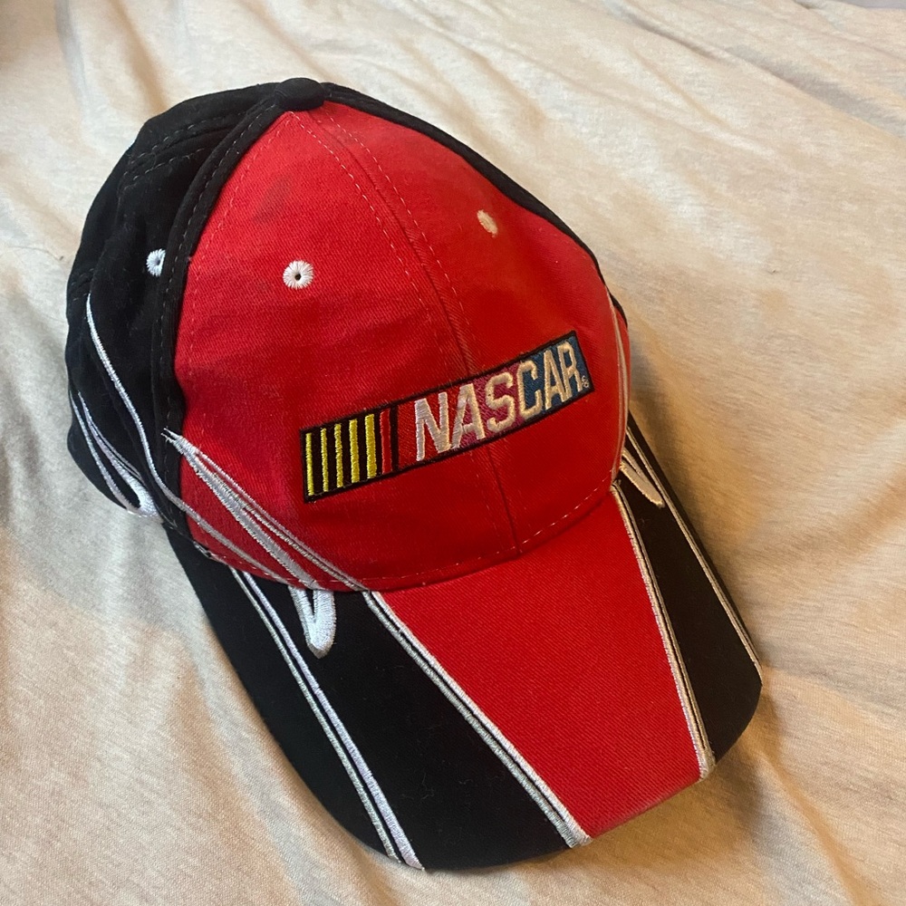 Nascar Red and Black Racing Cap